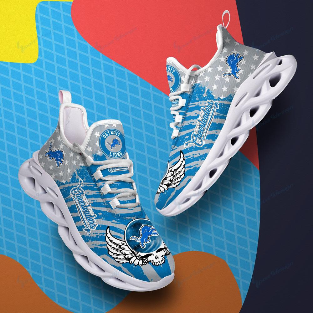 Ideafootwear Detroit Lions Max Soul Shoes Sneakers For Men And Women 35