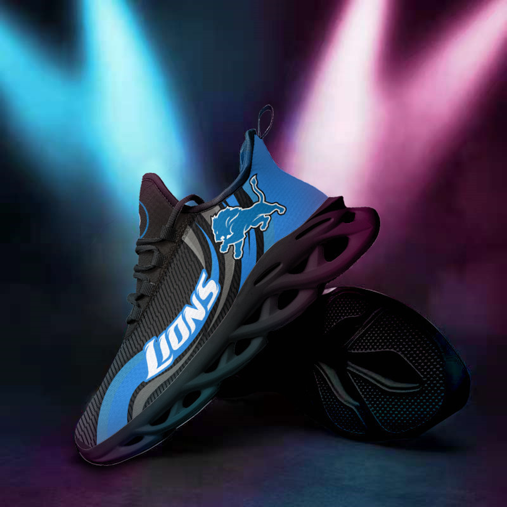 Ideafootwear Detroit Lions Max Soul Shoes Sneakers For Men And Women 36