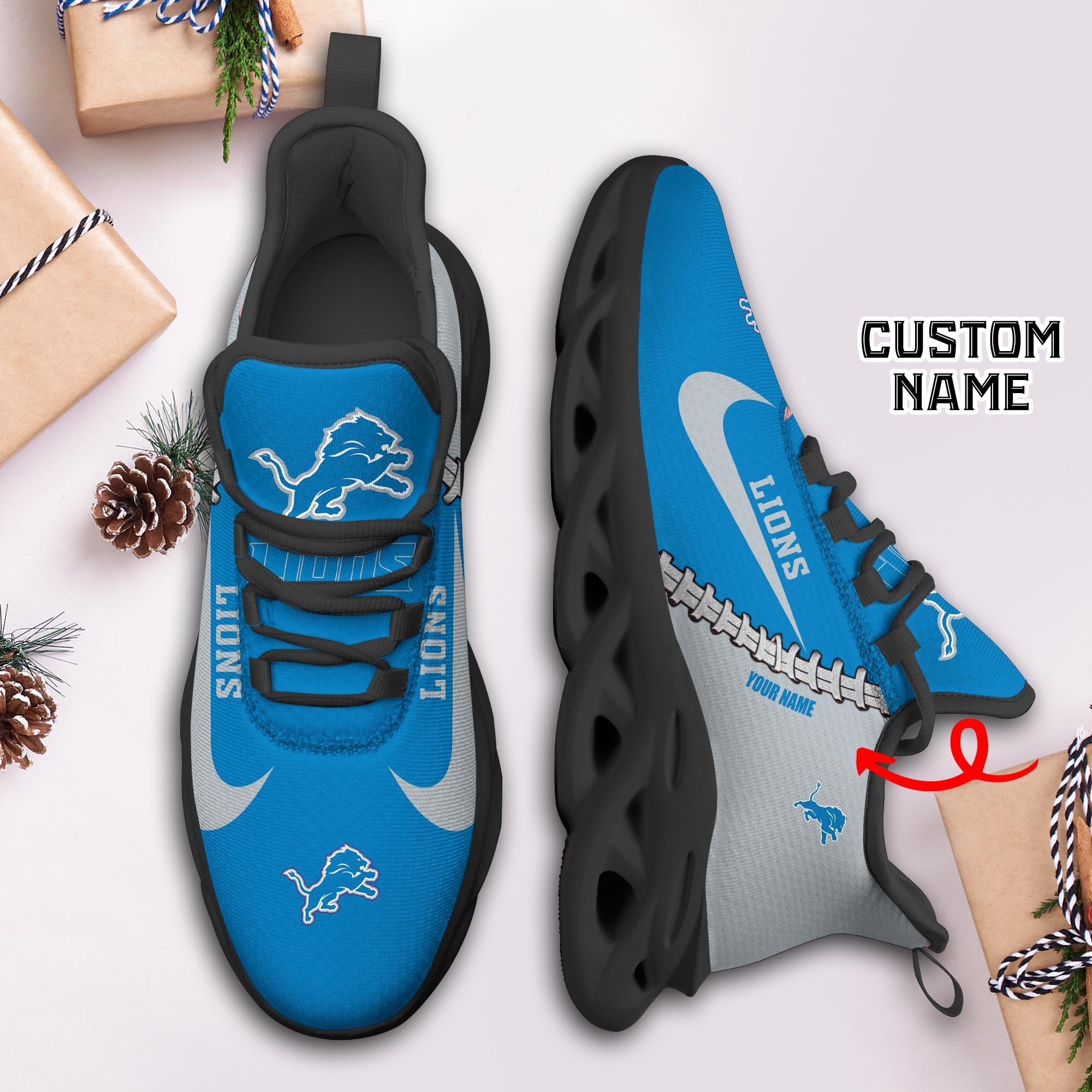 Ideafootwear Detroit Lions Max Soul Shoes Sneakers For Men And Women 23