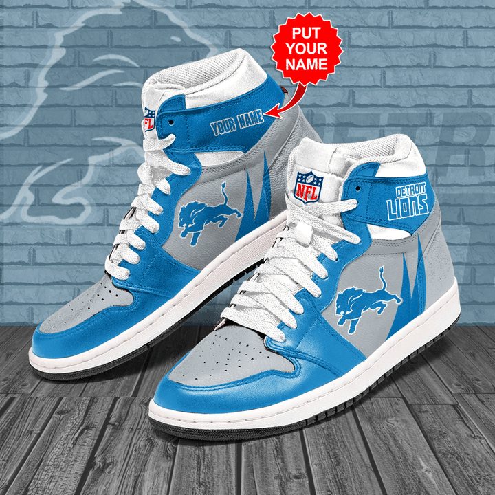 Ideafootwear Detroit Lions NFL AJ1 High Sneakers Shoes For Men And Women 5