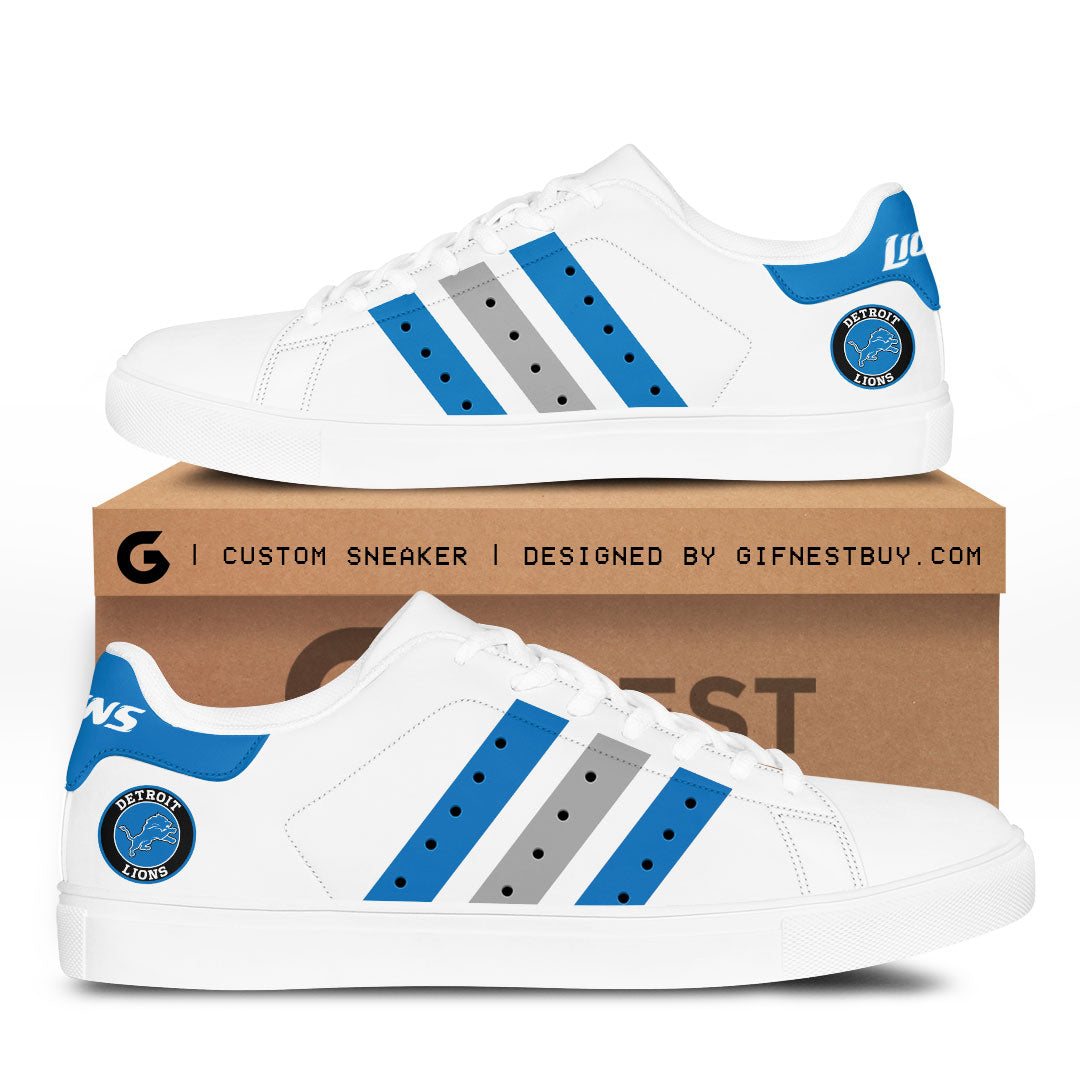 Ideafootwear Detroit Lions Skate Stan Shoes Sneakes For Men And Women 3