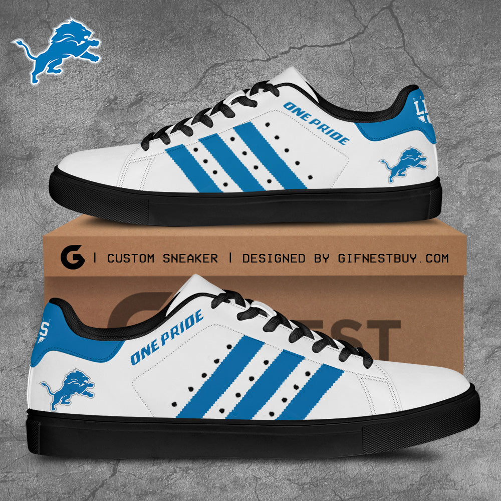 Ideafootwear Detroit Lions Skate Stan Shoes Sneakes For Men And Women 5