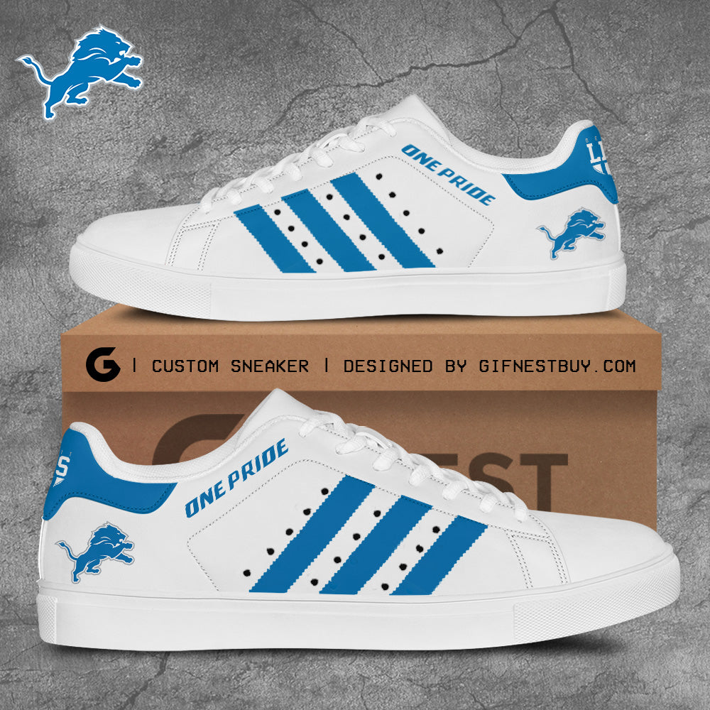 Ideafootwear Detroit Lions Skate Stan Shoes Sneakes For Men And Women 5