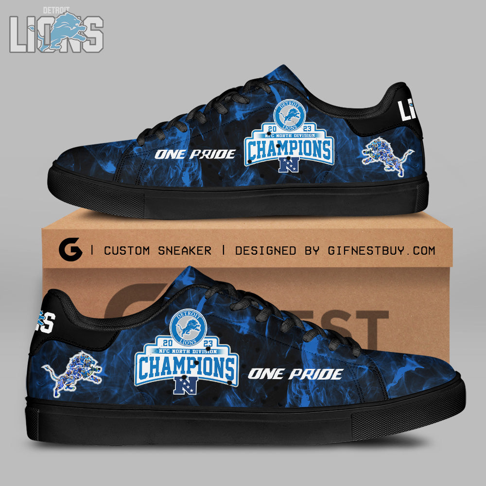 Ideafootwear Detroit Lions Skate Stan Shoes Sneakes For Men And Women 4