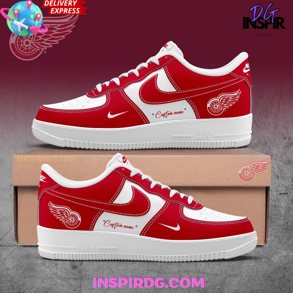 Ideafootwear Detroit Red Wings Air Low-Top Sneakers Shoes For Men And Women 1