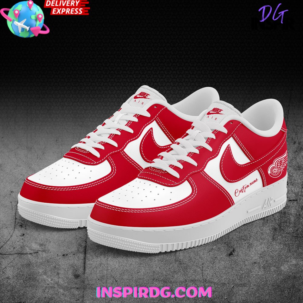 Ideafootwear Detroit Red Wings Air Low-Top Sneakers Shoes For Men And Women 1