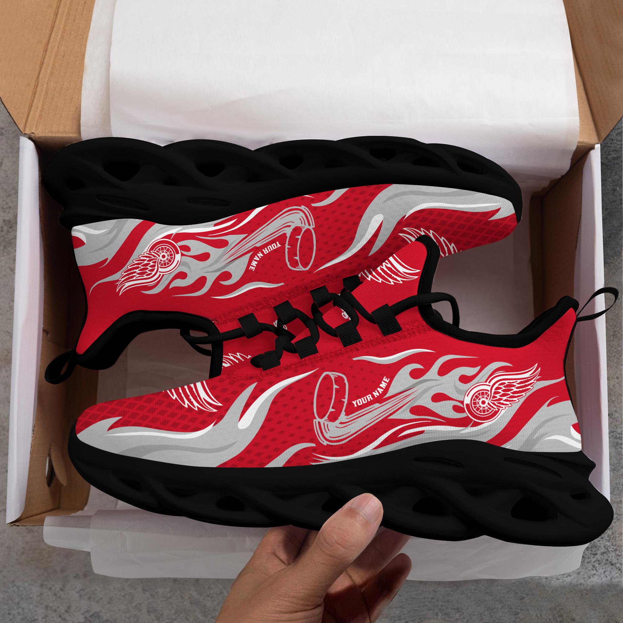 Ideafootwear Detroit Red Wings Max Soul Shoes Sneakers For Men And Women 3