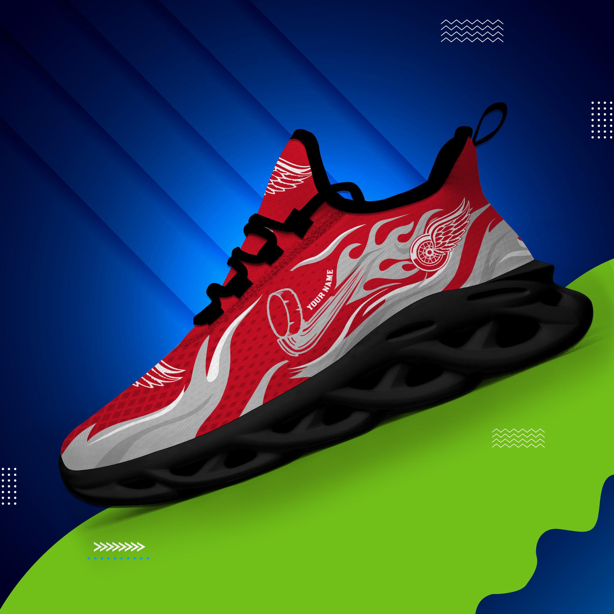 Ideafootwear Detroit Red Wings Max Soul Shoes Sneakers For Men And Women 3