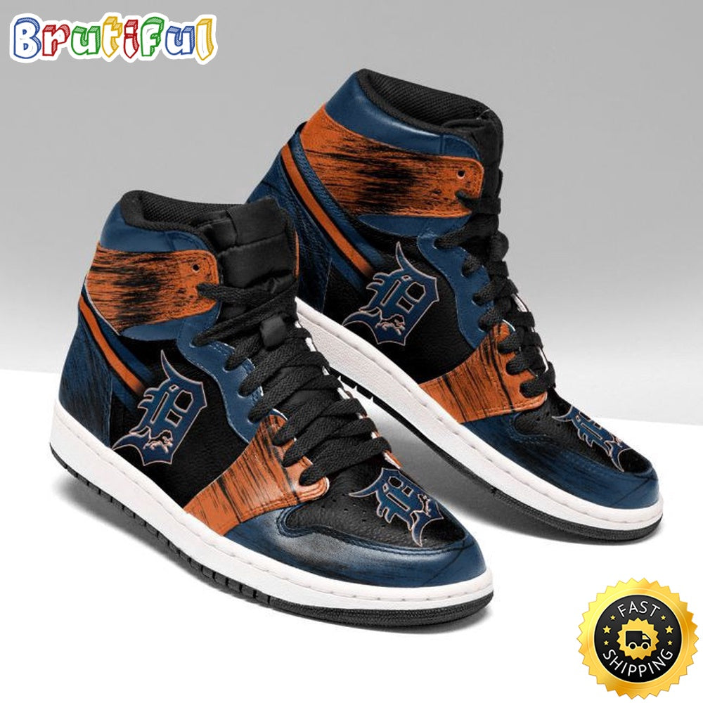 Ideafootwear Detroit Tigers MLB AJ1 High Sneakers Shoes For Men And Women 12