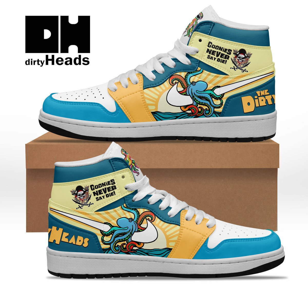 Ideafootwear Dirty Heads AJ1 High Sneakers Shoes For Men And Women 1