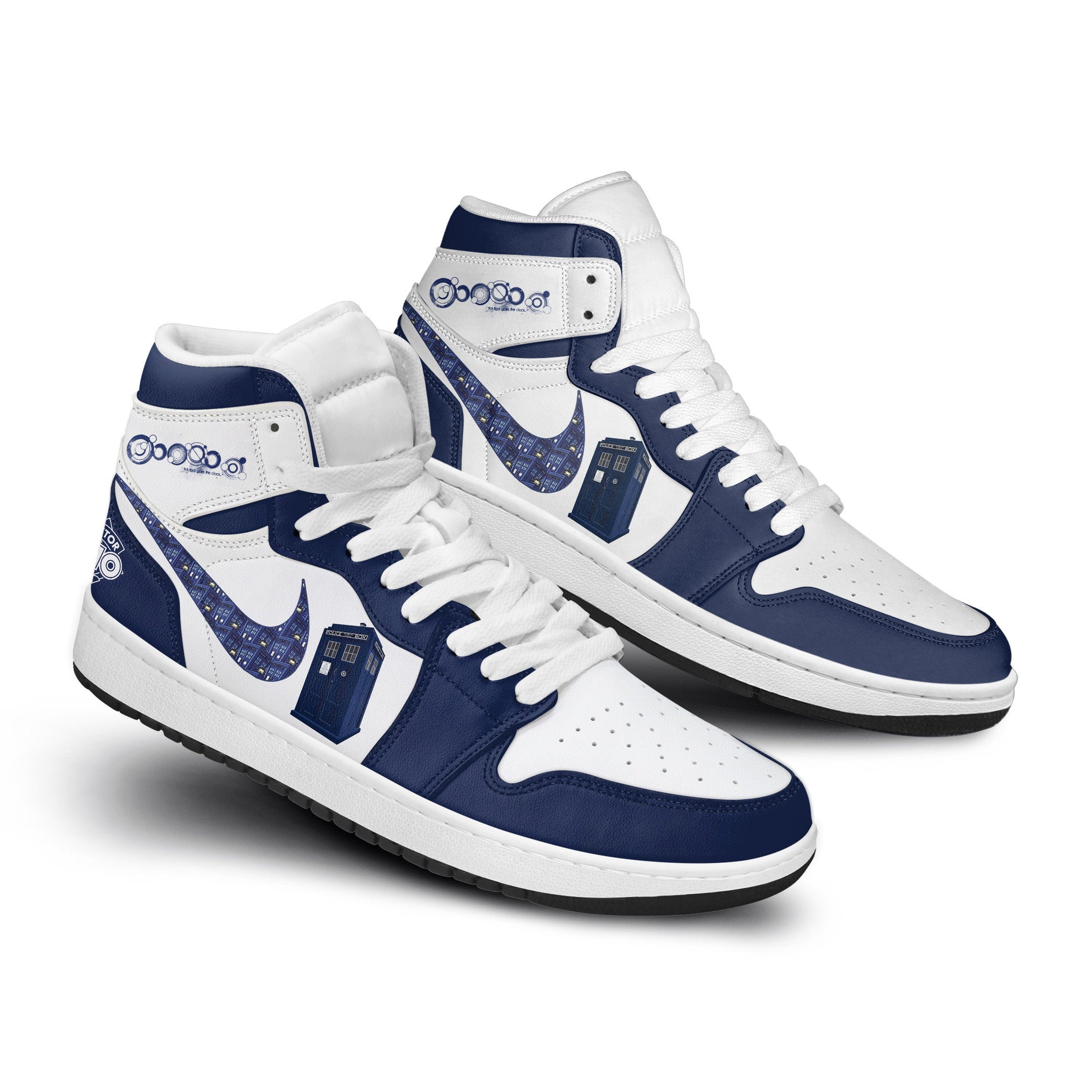 Ideafootwear Doctor Who AJ1 High Sneakers Shoes For Men And Women 9