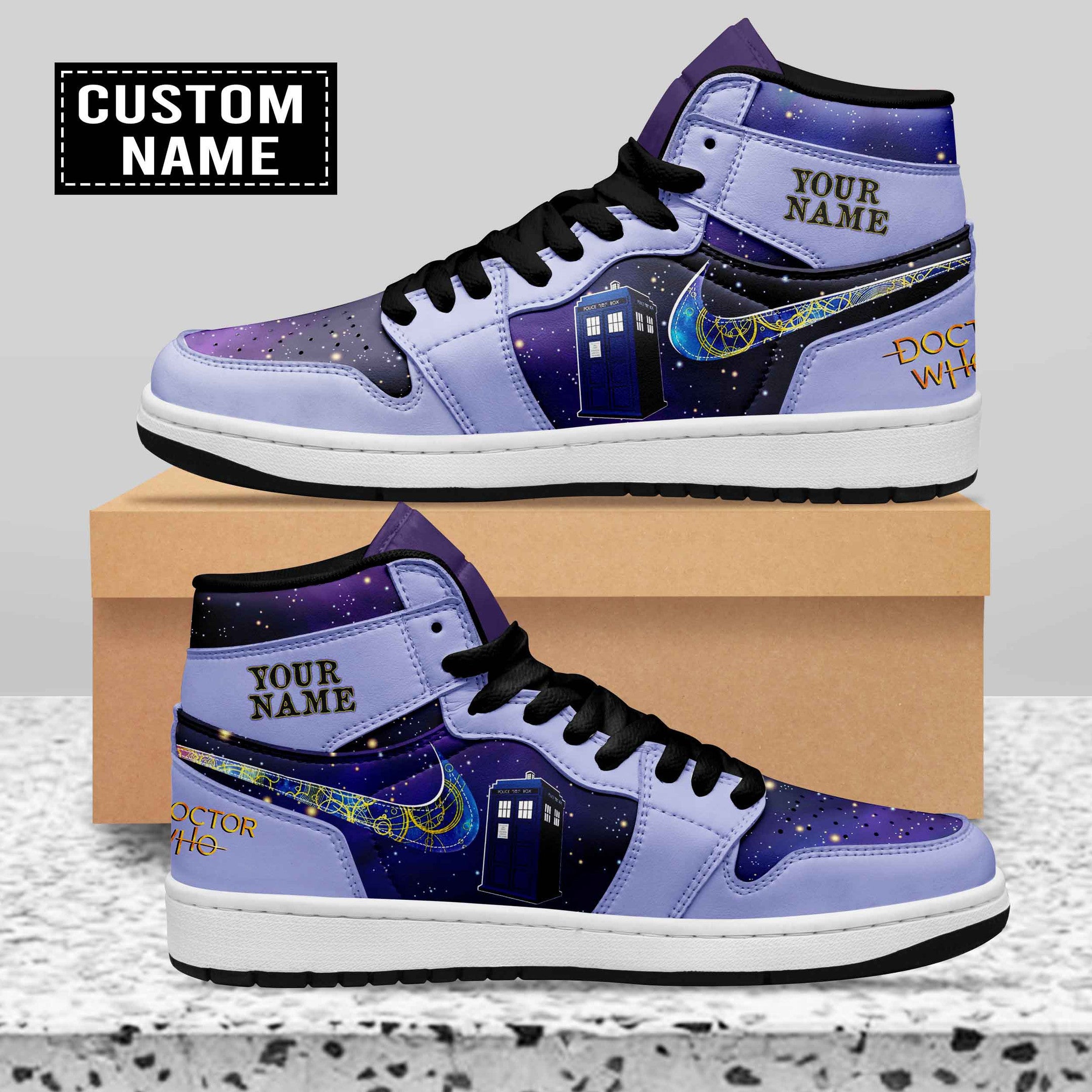 Ideafootwear Doctor Who AJ1 High Sneakers Shoes For Men And Women 1