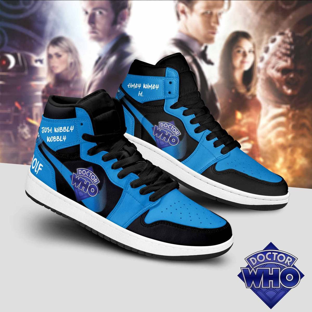 Ideafootwear Doctor Who AJ1 High Sneakers Shoes For Men And Women 7