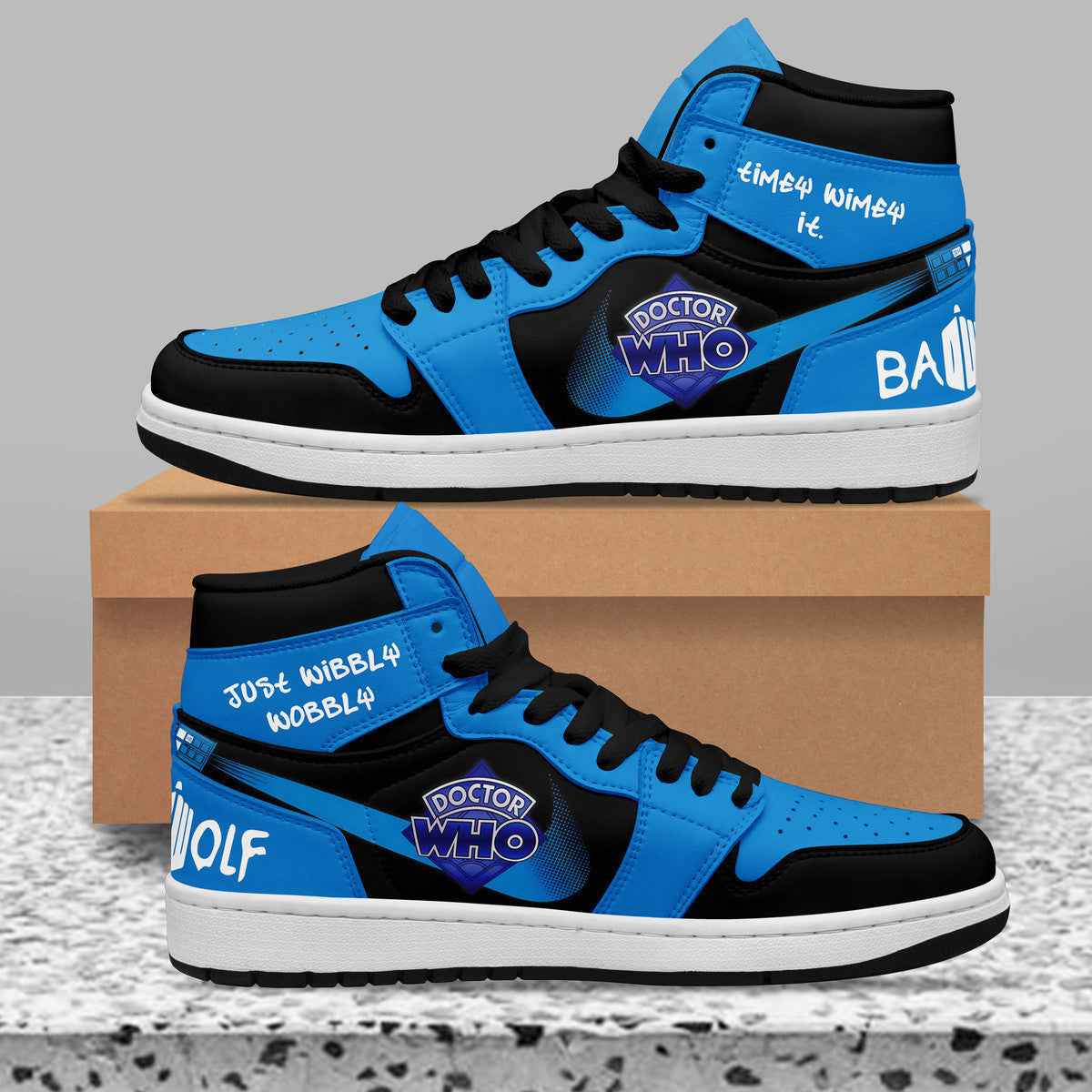 Ideafootwear Doctor Who AJ1 High Sneakers Shoes For Men And Women 7