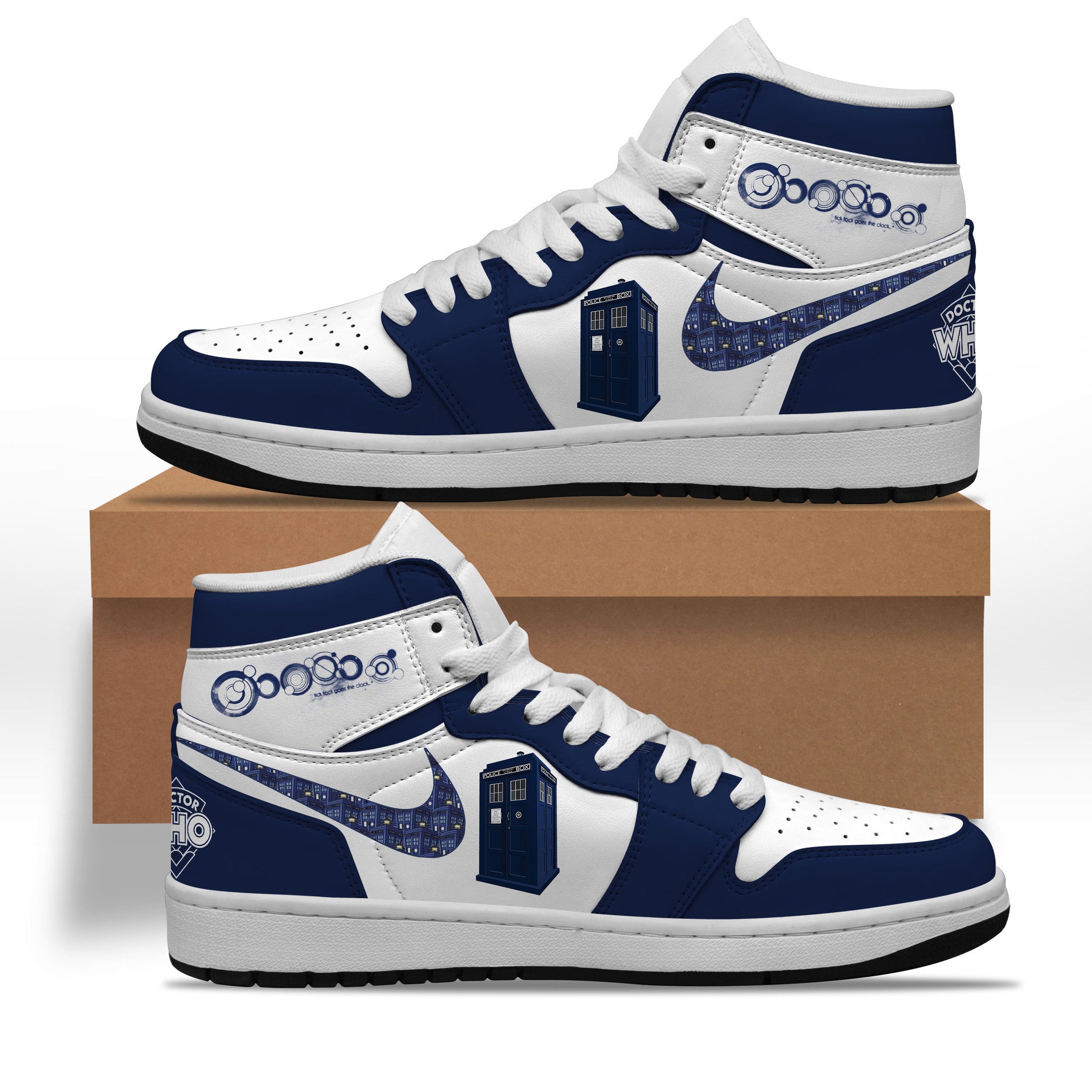 Ideafootwear Doctor Who AJ1 High Sneakers Shoes For Men And Women 9
