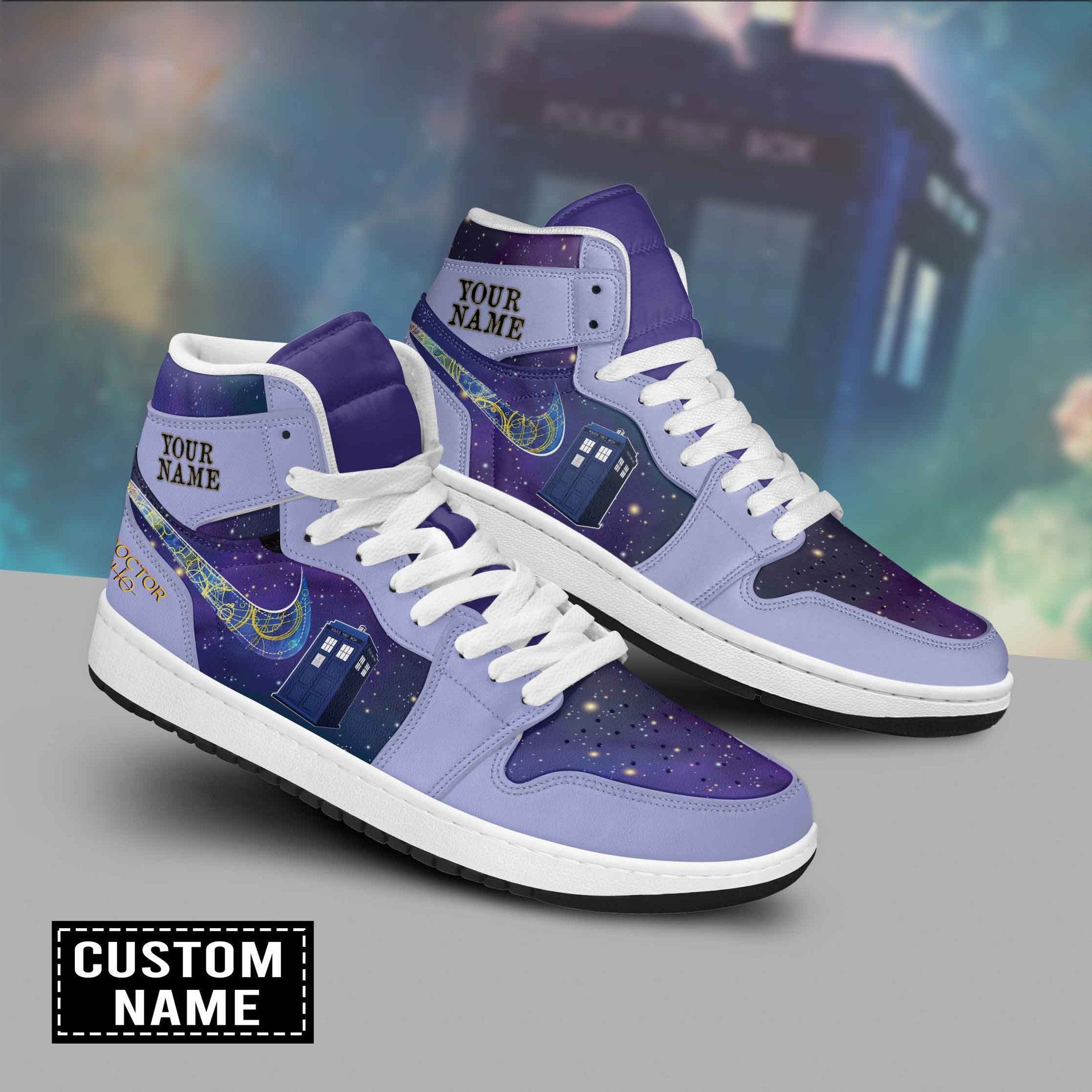 Ideafootwear Doctor Who AJ1 High Sneakers Shoes For Men And Women 8
