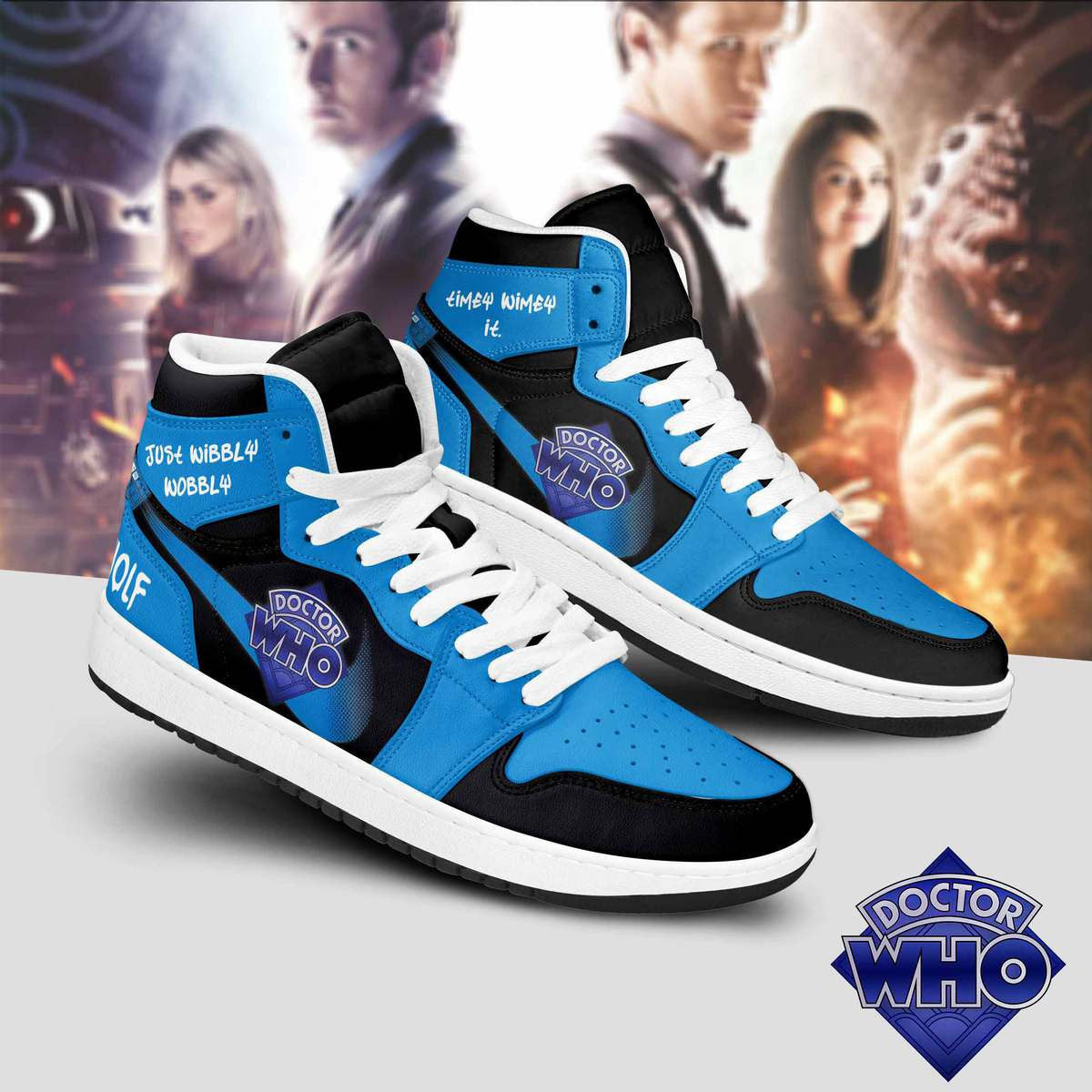 Ideafootwear Doctor Who AJ1 High Sneakers Shoes For Men And Women 2