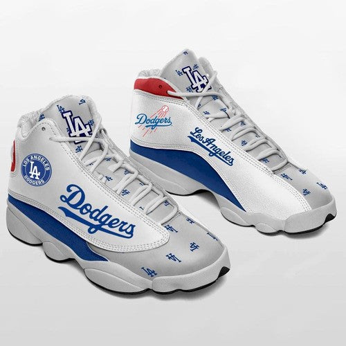 Ideafootwear Dodgers Team AJ13 Sneakers Shoes For Men And Women 1