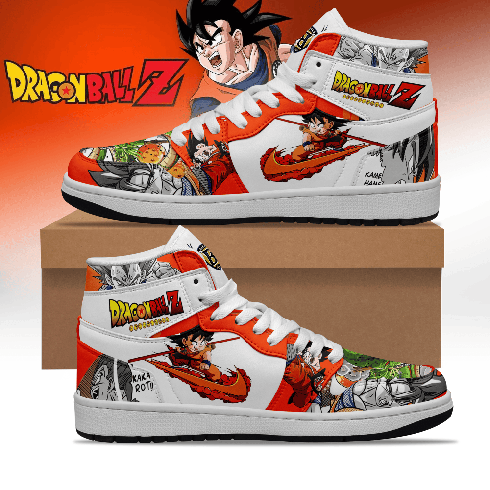 Ideafootwear Dragon Ball AJ1 High Sneakers Shoes For Men And Women 12