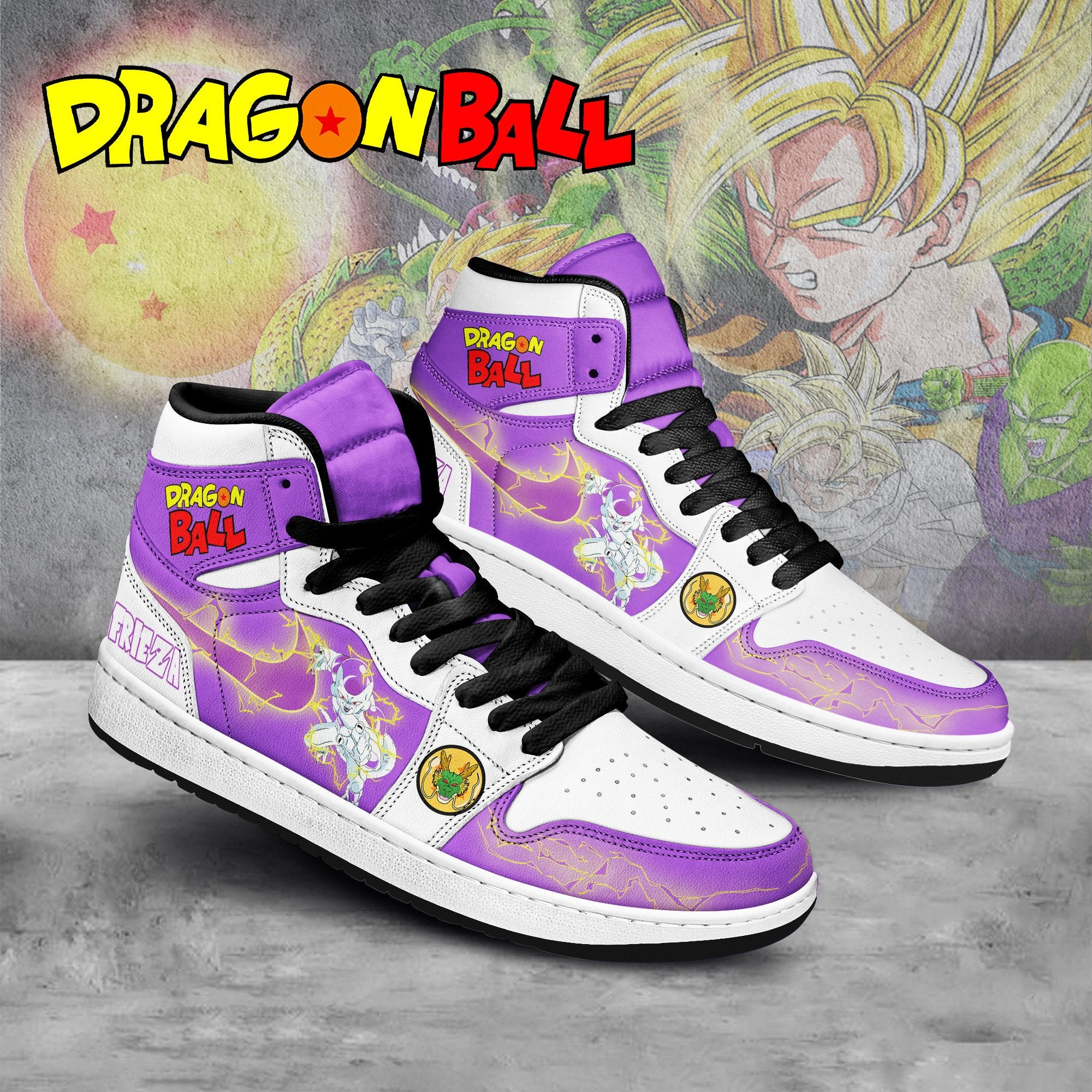 Ideafootwear Dragon Ball AJ1 High Sneakers Shoes For Men And Women 30