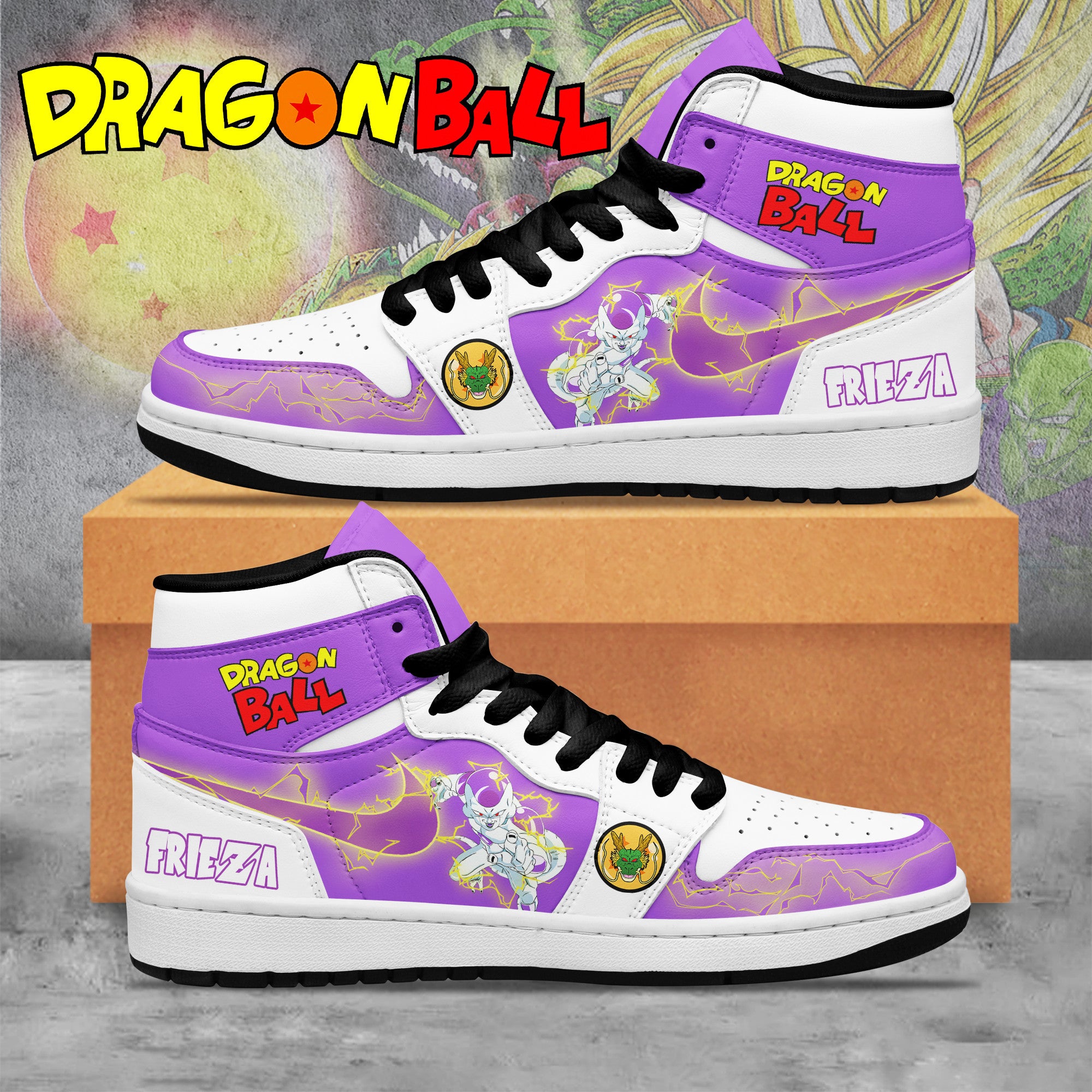 Ideafootwear Dragon Ball AJ1 High Sneakers Shoes For Men And Women 30