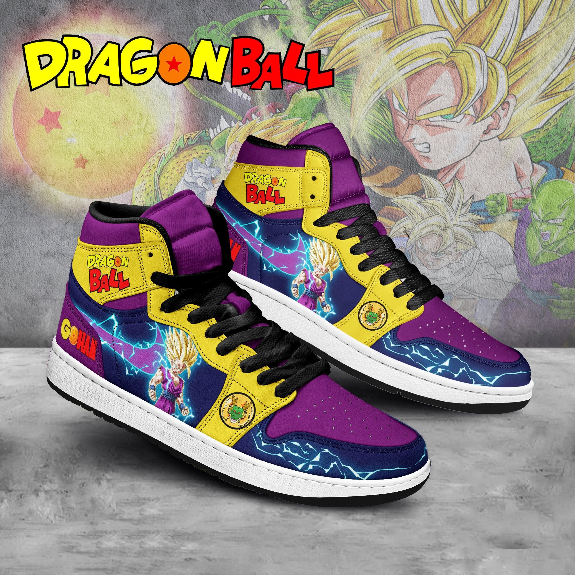 Ideafootwear Dragon Ball AJ1 High Sneakers Shoes For Men And Women 27