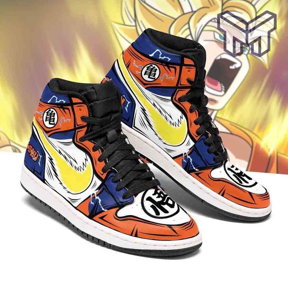 Ideafootwear Dragon Ball Z AJ1 High Sneakers Shoes For Men And Women 4