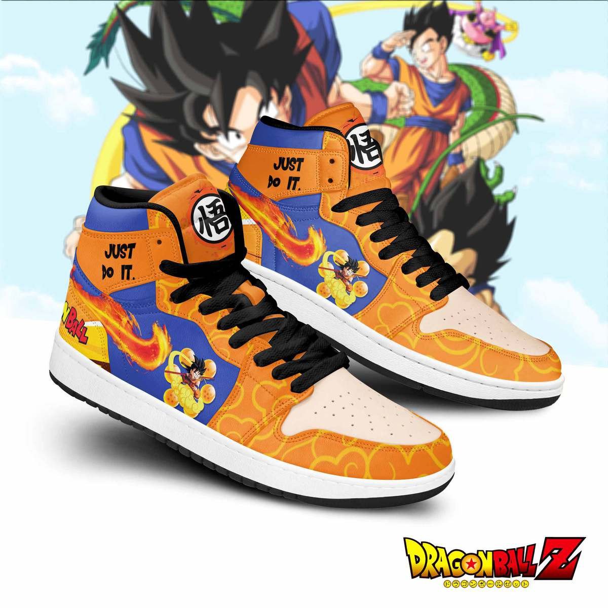 Ideafootwear Dragon Ball Z AJ1 High Sneakers Shoes For Men And Women 9
