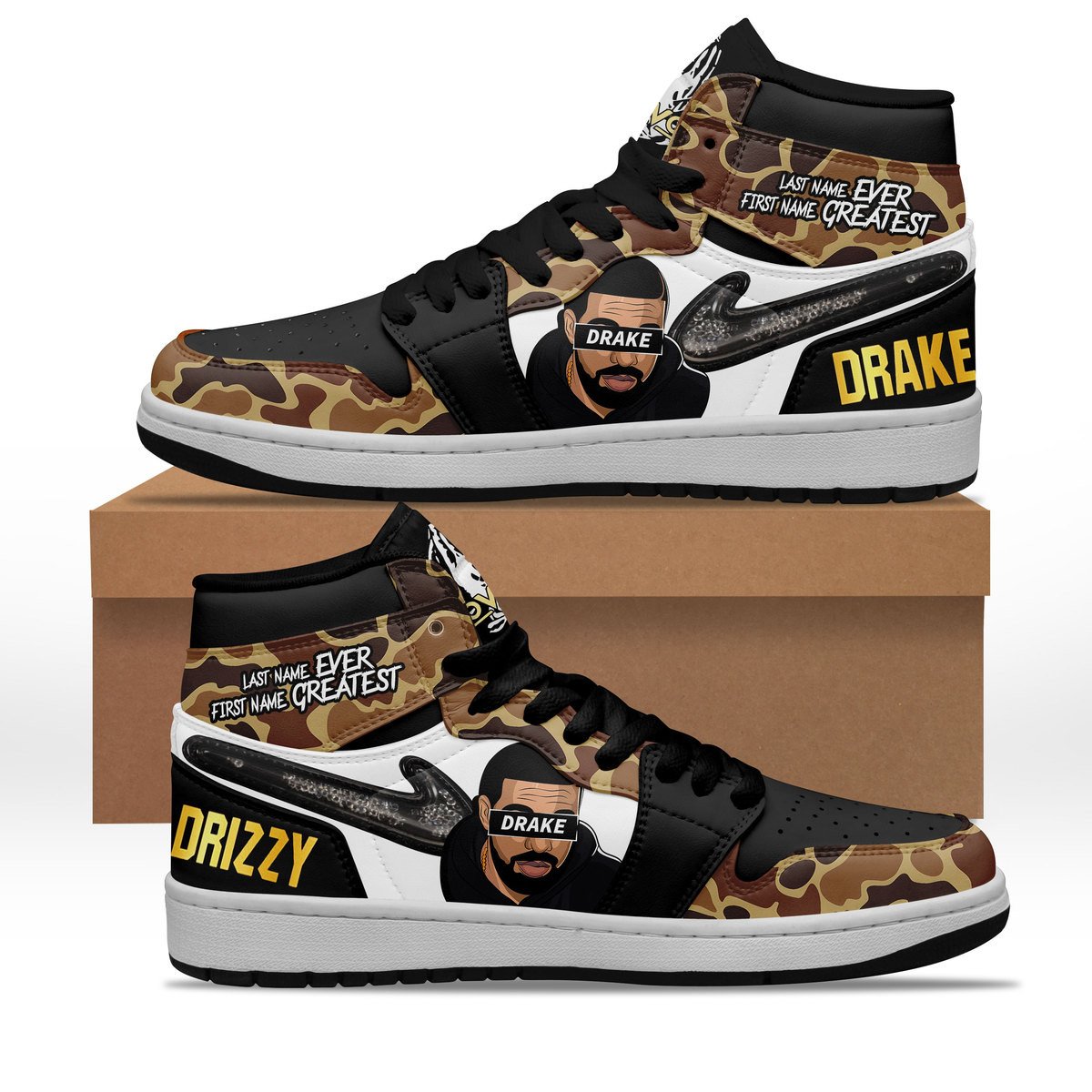Ideafootwear Drake AJ1 High Sneakers Shoes For Men And Women 2