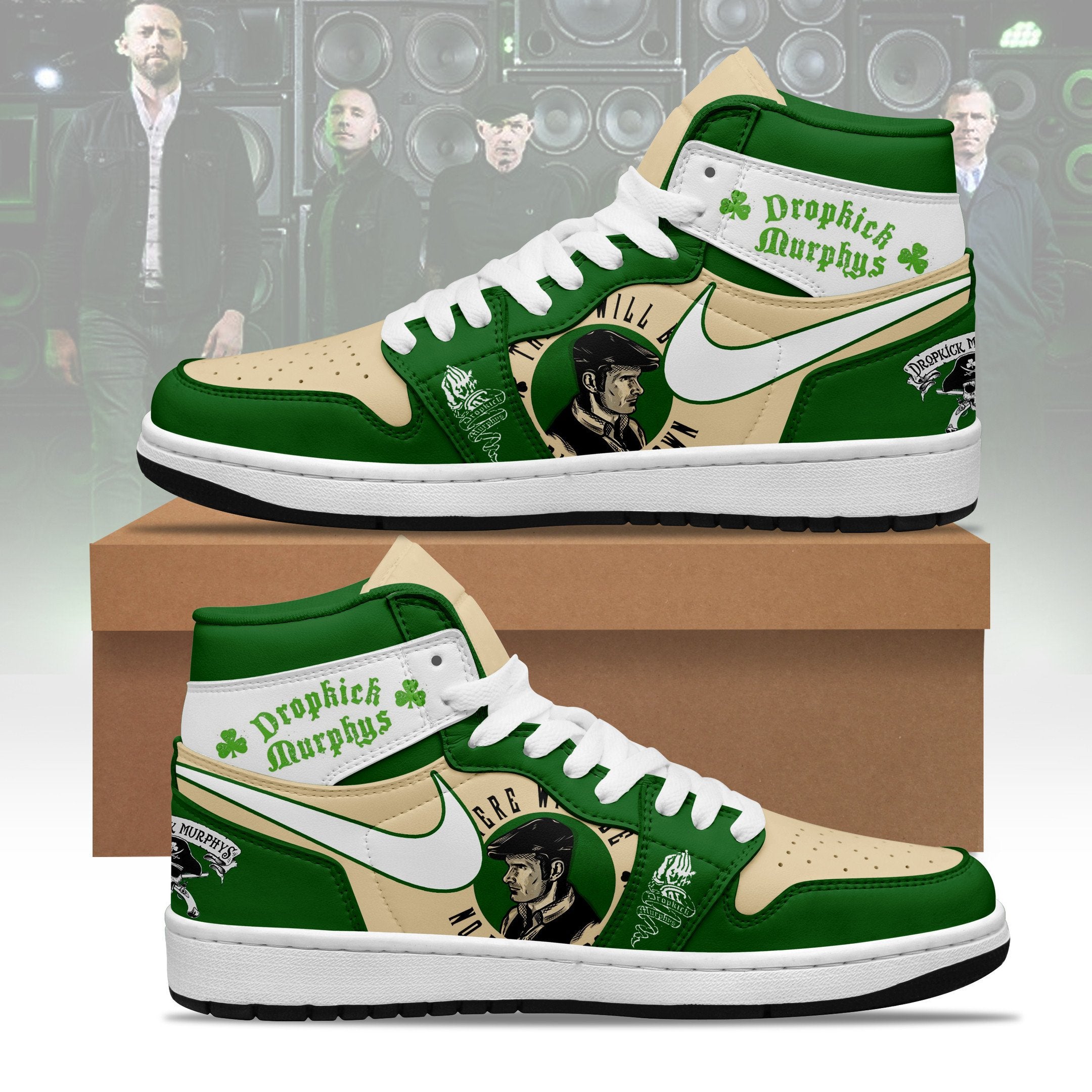 Ideafootwear Dropkick Murphys AJ1 High Sneakers Shoes For Men And Women 1