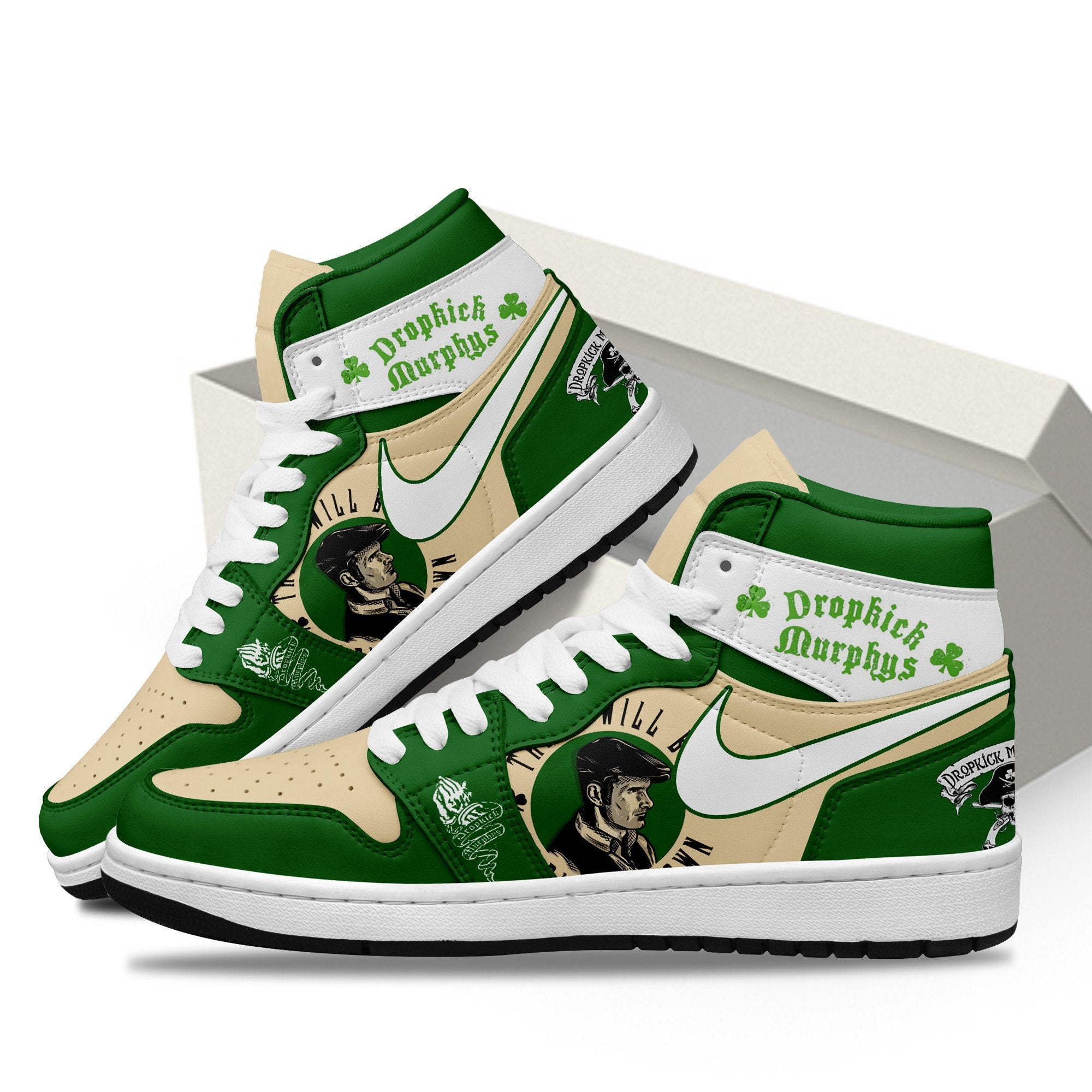 Ideafootwear Dropkick Murphys AJ1 High Sneakers Shoes For Men And Women 1