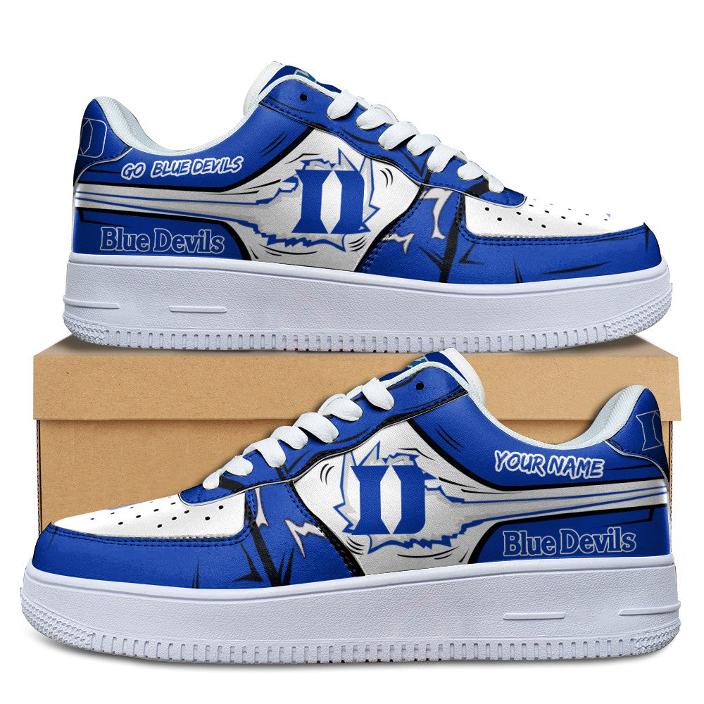 Ideafootwear Duke Blue Devils Air Low-Top Sneakers Shoes For Men And Women 2