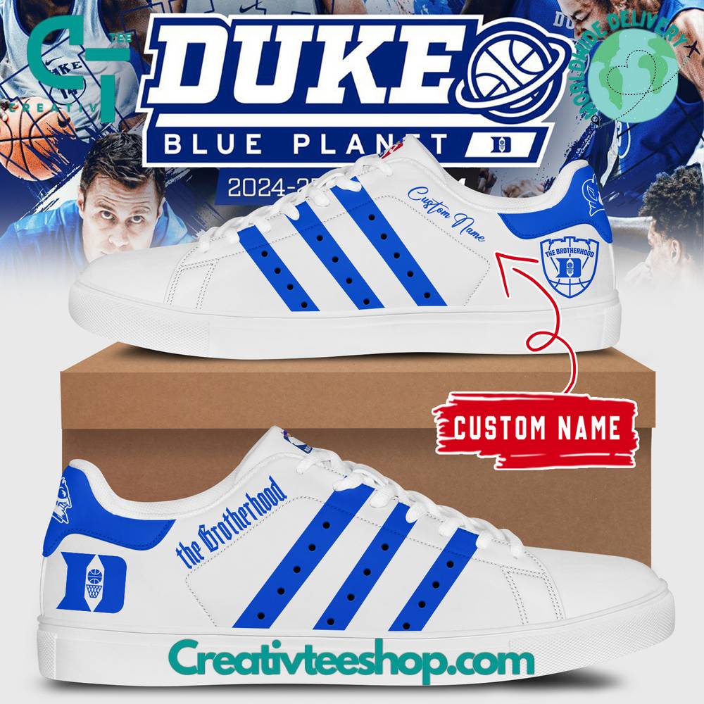 Ideafootwear Duke Blue Devils Skate Stan Shoes Sneakes For Men And Women 1
