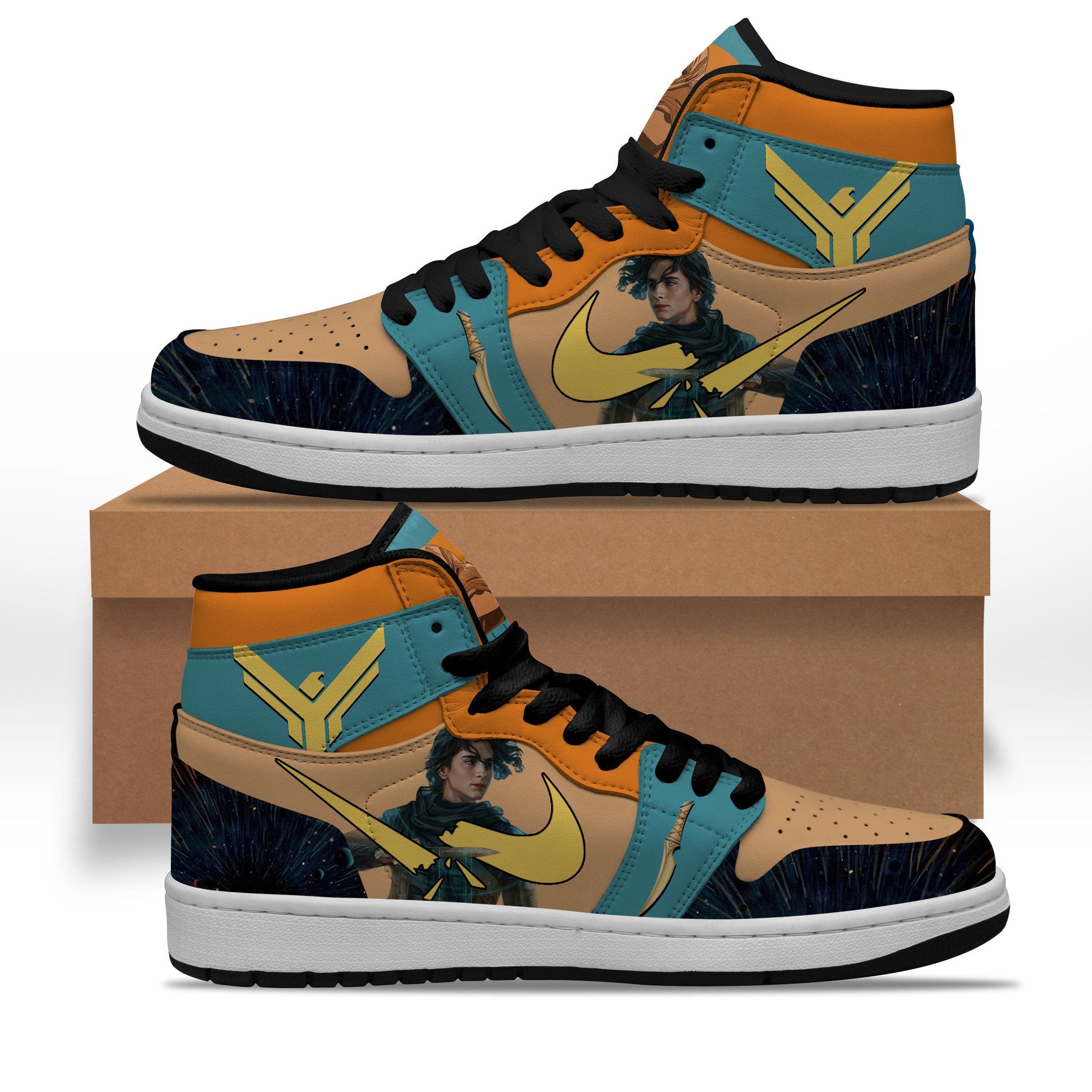 Ideafootwear Dune AJ1 High Sneakers Shoes For Men And Women 3
