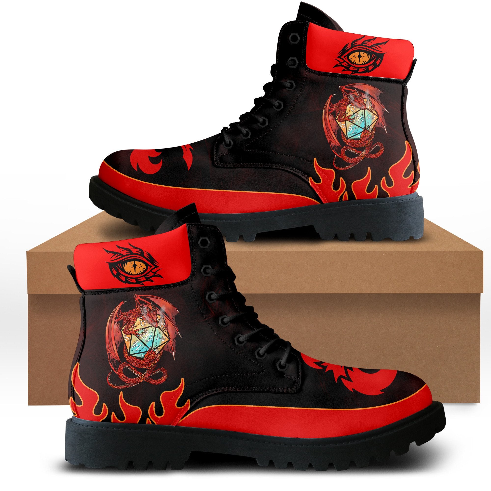 Ideafootwear Dungeons & Dragons AJ1 High Sneakers Shoes For Men And Women 3