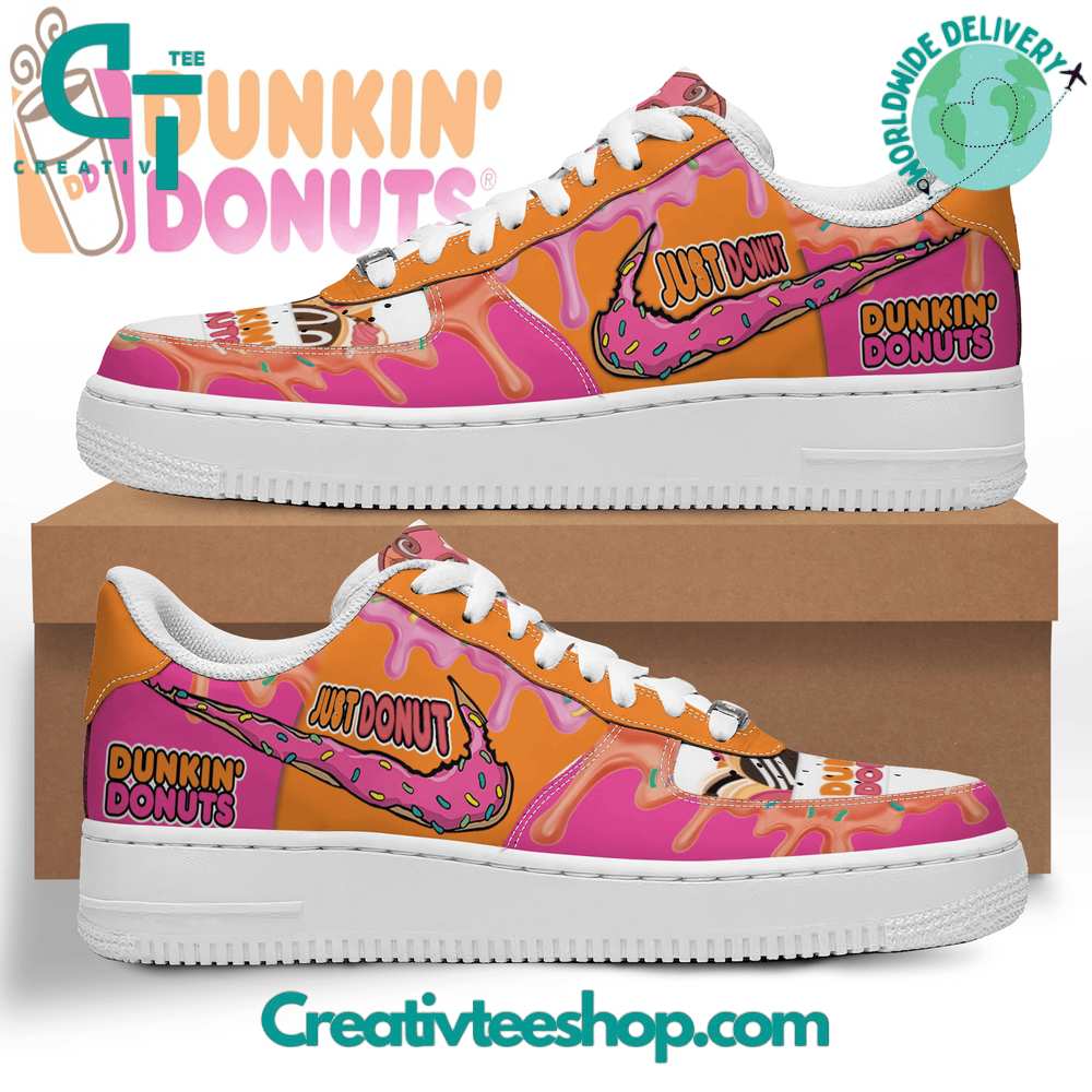 Ideafootwear Dunkin Donuts Air Low-Top Sneakers Shoes For Men And Women 2