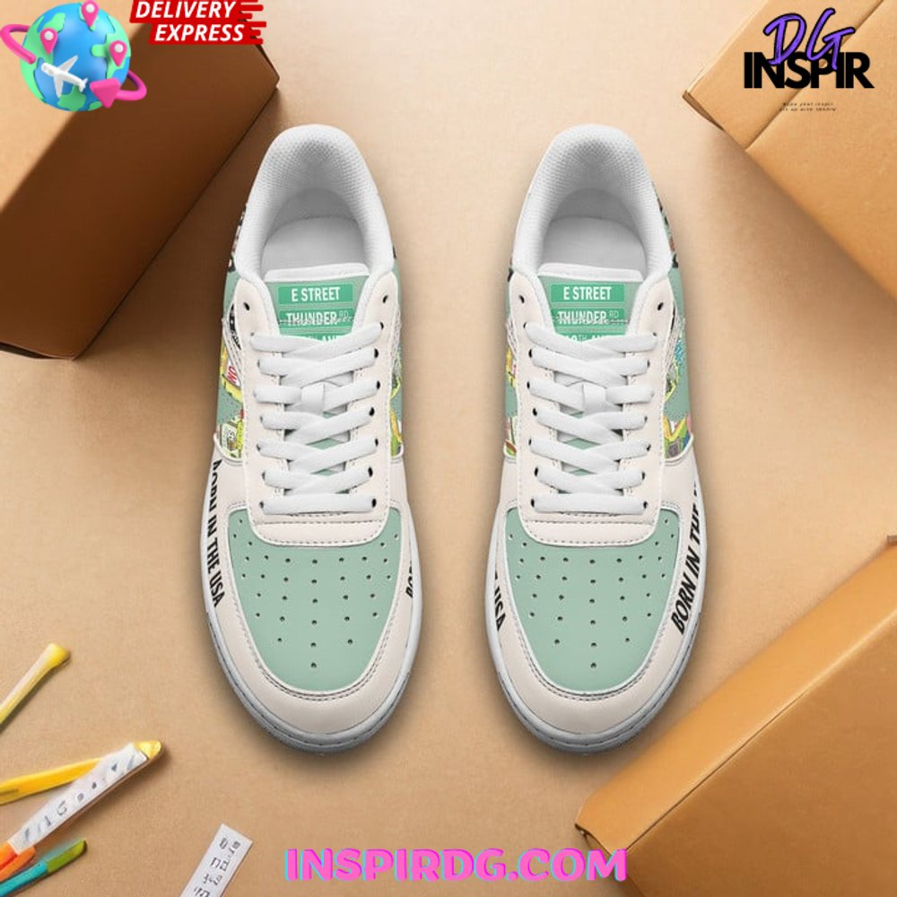 Ideafootwear E Street Band Born In The USA Air Low-Top Sneakers Shoes For Men And Women 1