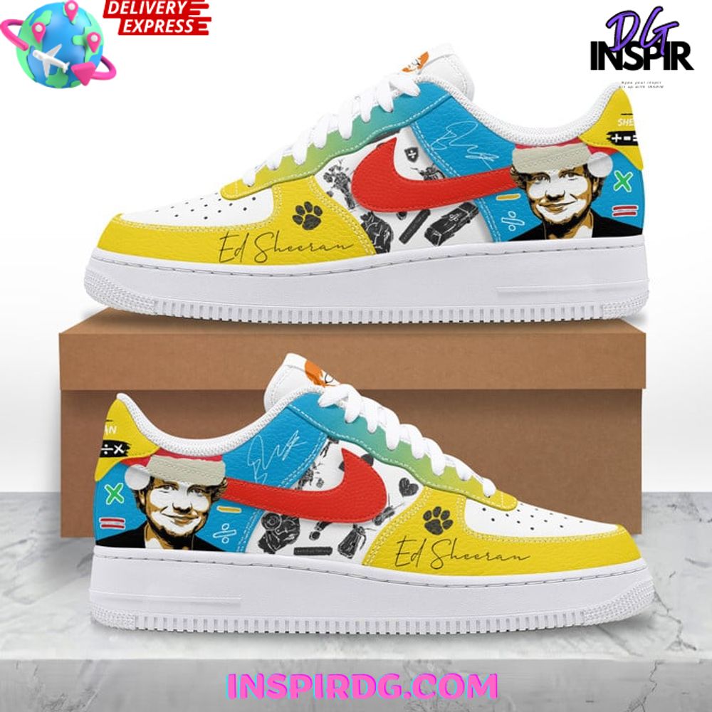 Ideafootwear Ed Sheeran Christmas Air Low-Top Sneakers Shoes For Men And Women 1