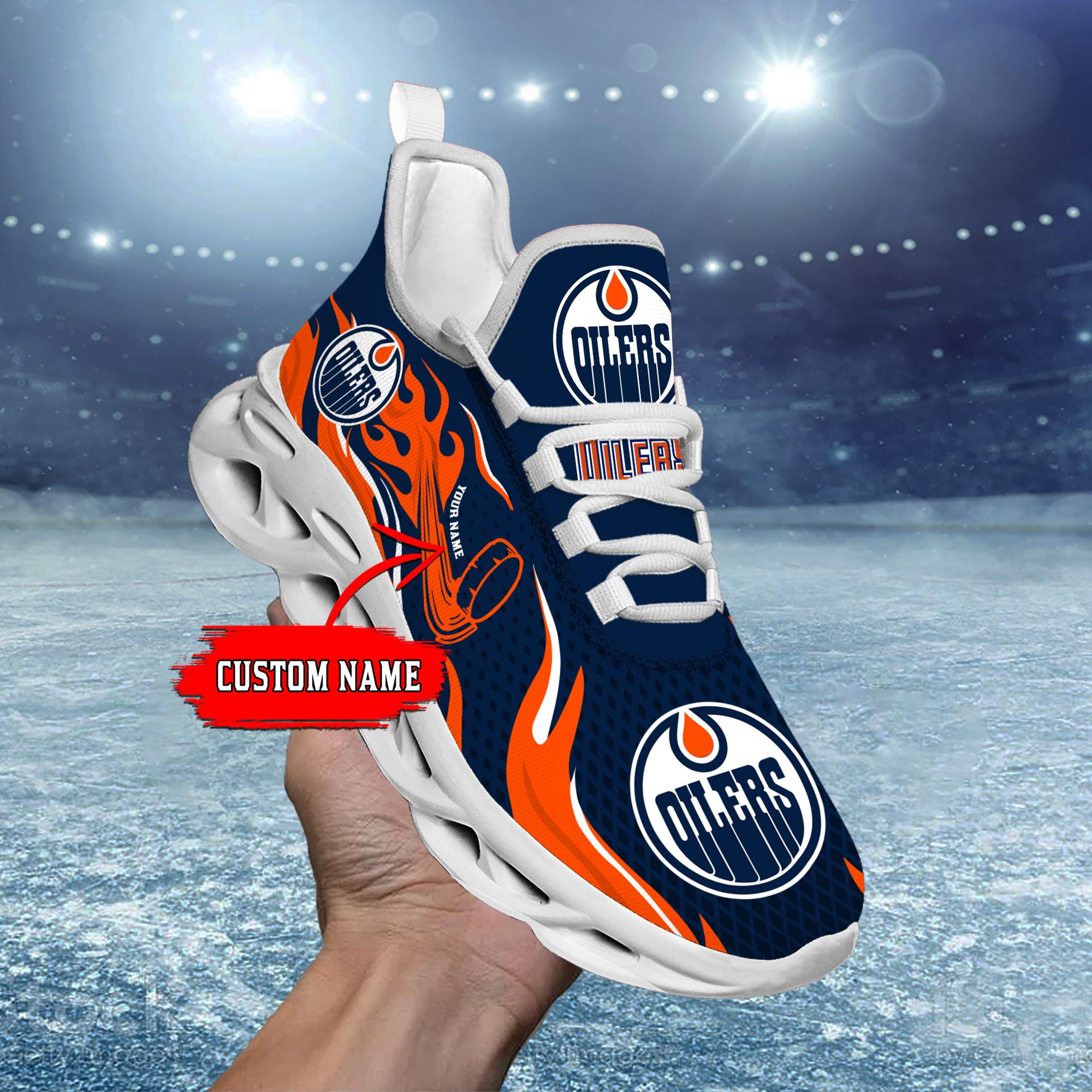 Ideafootwear Edmonton Oilers Max Soul Shoes Sneakers For Men And Women 3