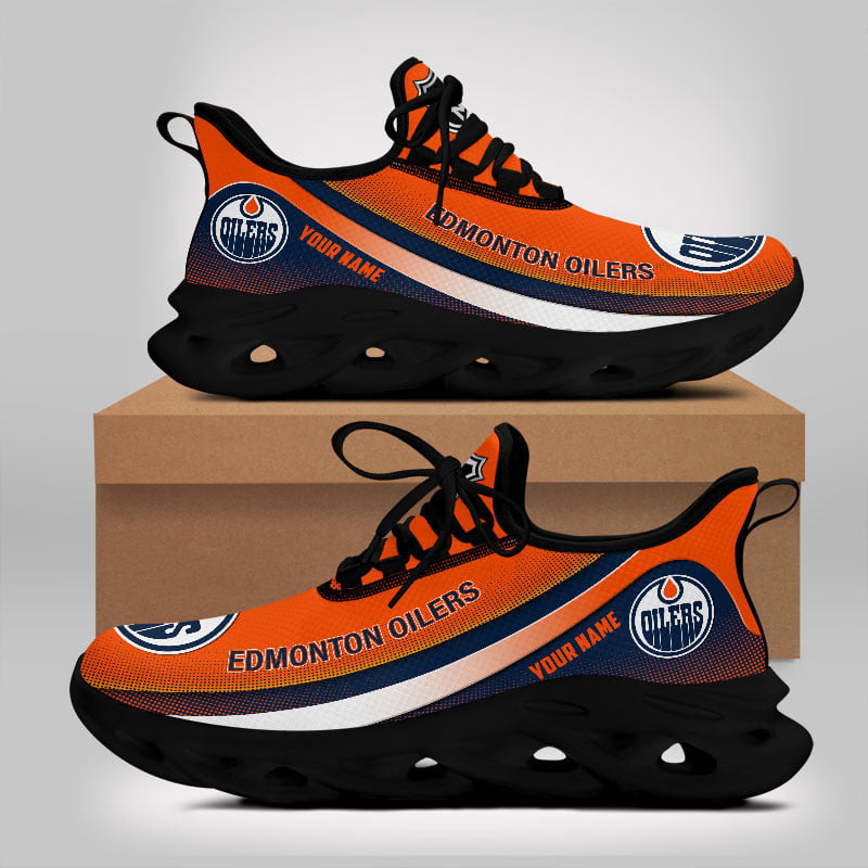 Ideafootwear Edmonton Oilers Max Soul Shoes Sneakers For Men And Women 1