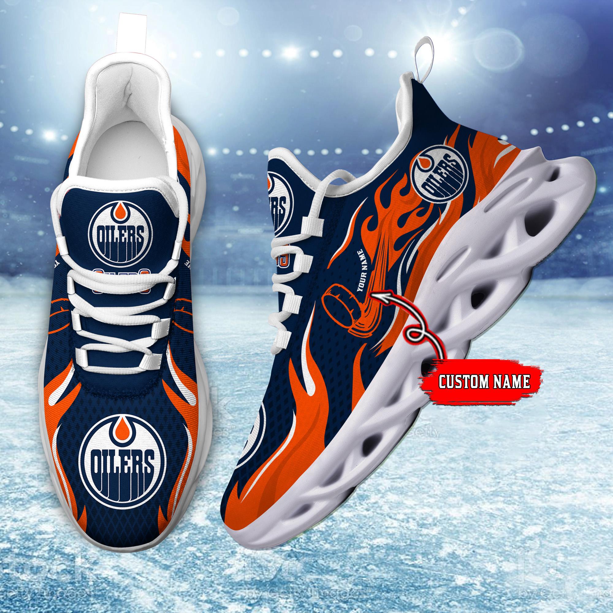 Ideafootwear Edmonton Oilers Max Soul Shoes Sneakers For Men And Women 3