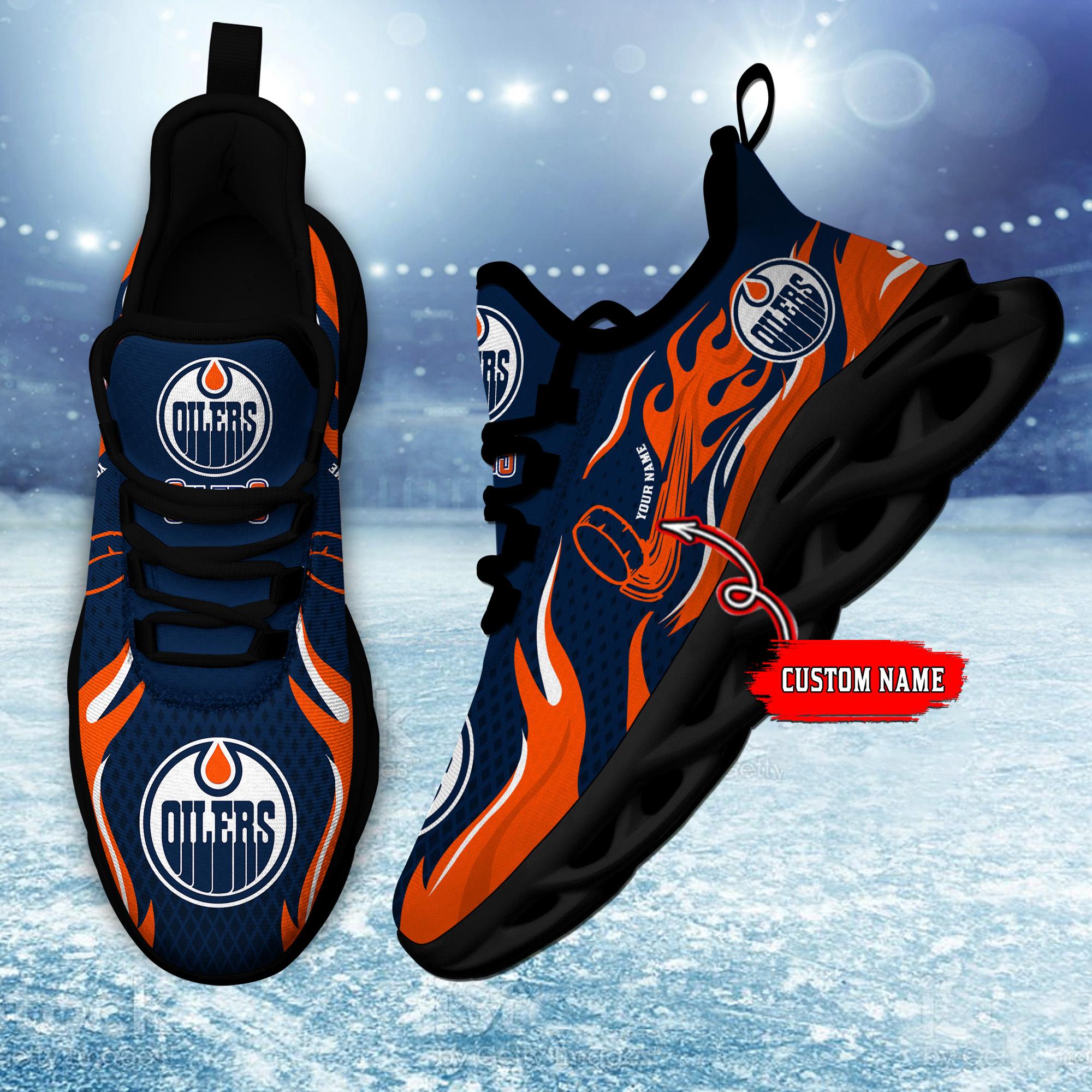 Ideafootwear Edmonton Oilers Max Soul Shoes Sneakers For Men And Women 3