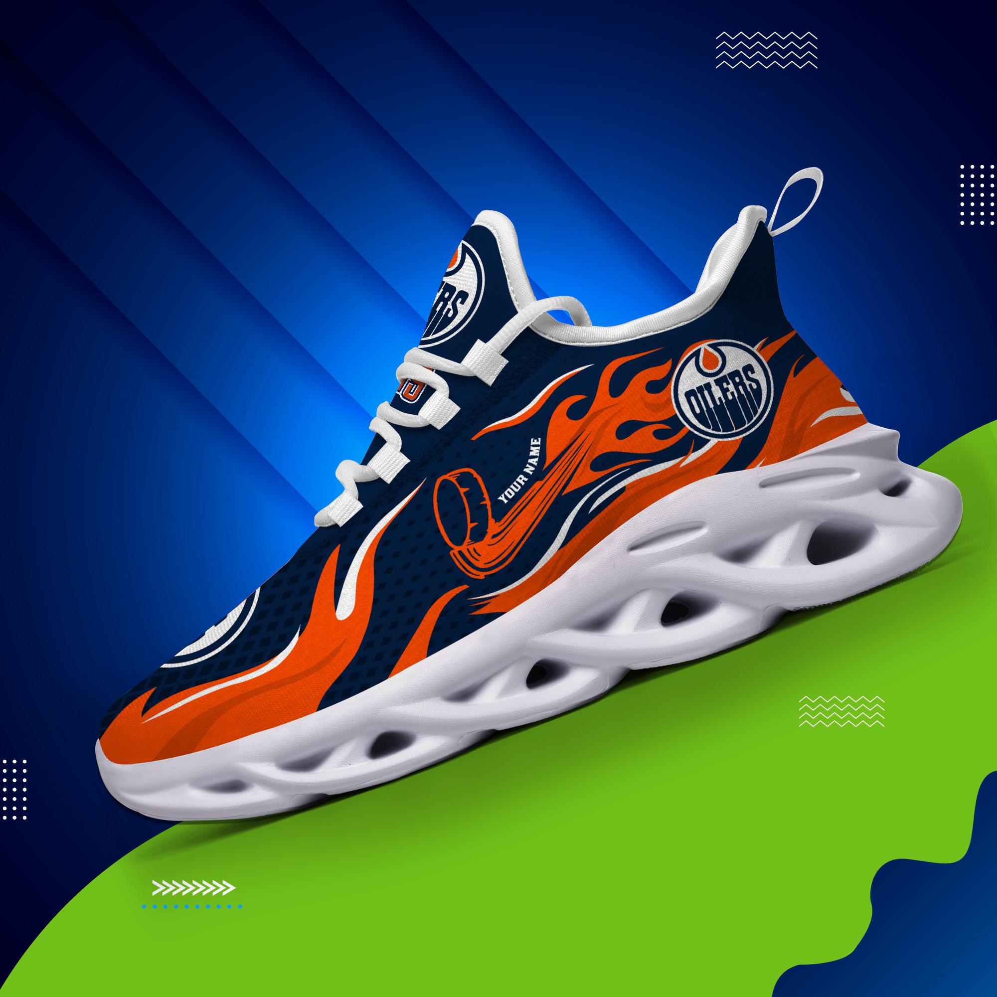 Ideafootwear Edmonton Oilers Max Soul Shoes Sneakers For Men And Women 3