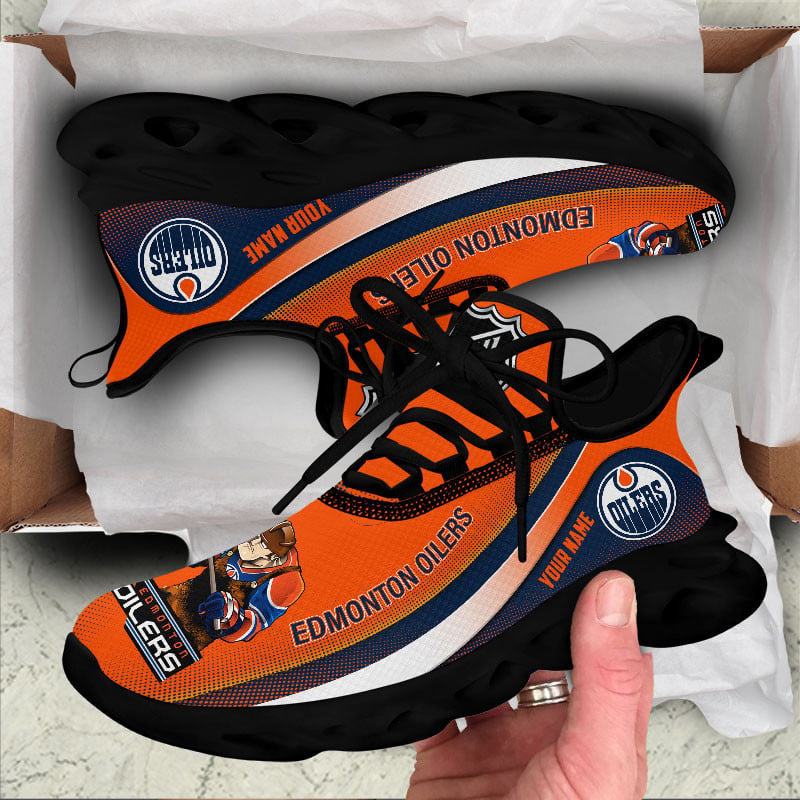 Ideafootwear Edmonton Oilers Max Soul Shoes Sneakers For Men And Women 2