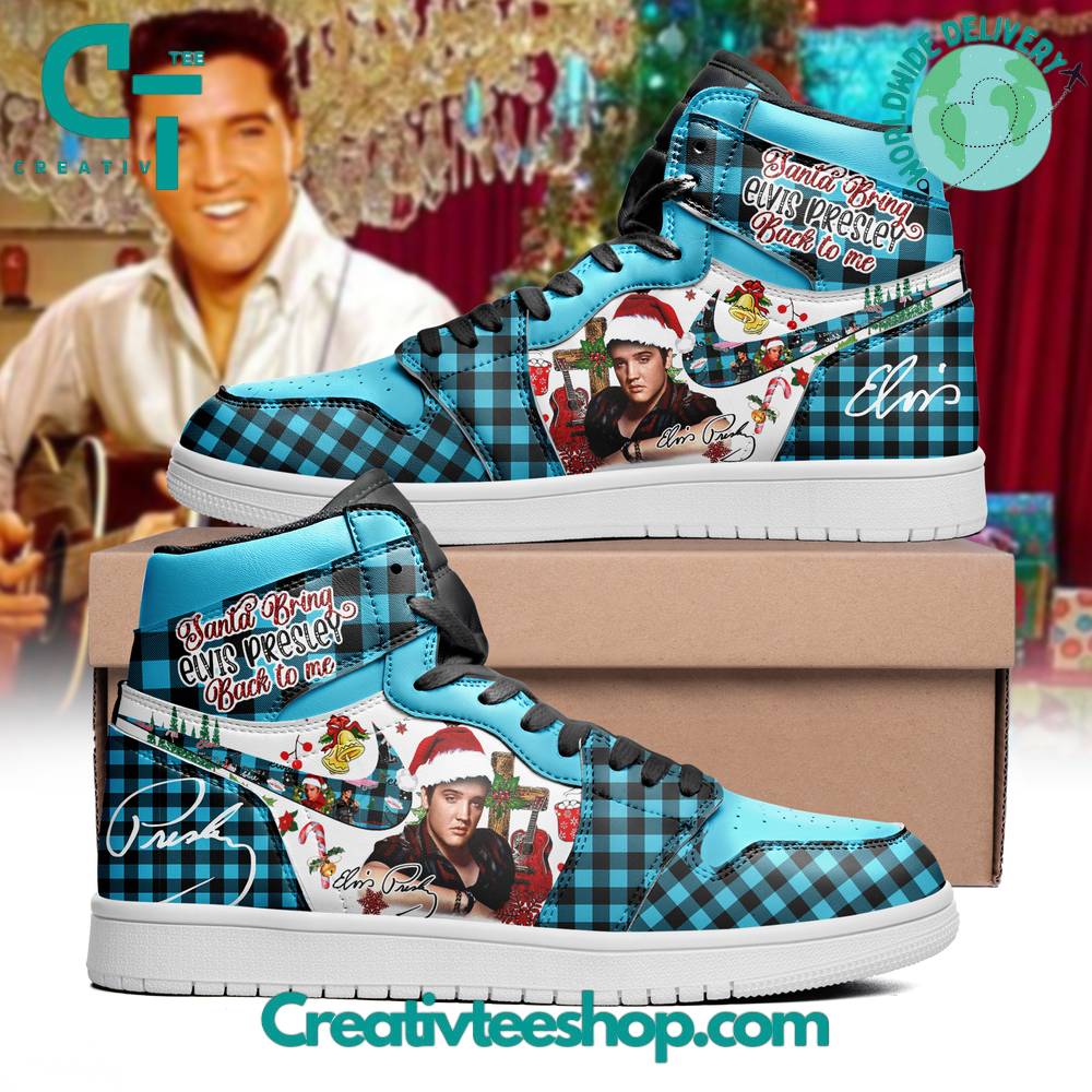 Ideafootwear Elvis Presley AJ1 High Sneakers Shoes For Men And Women 9