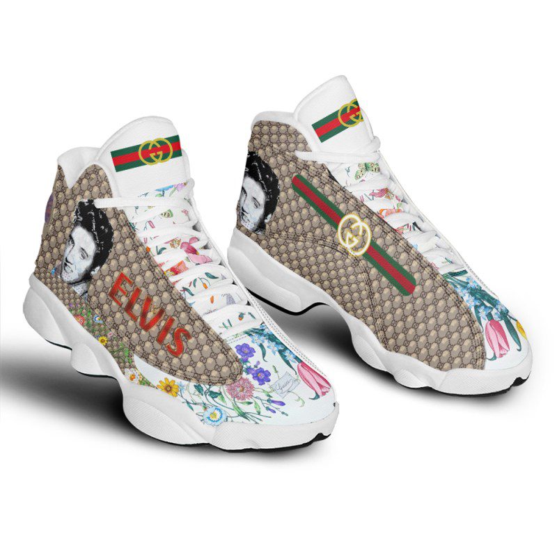 Ideafootwear Elvis Presley AJ13 Sneakers Shoes For Men And Women 6