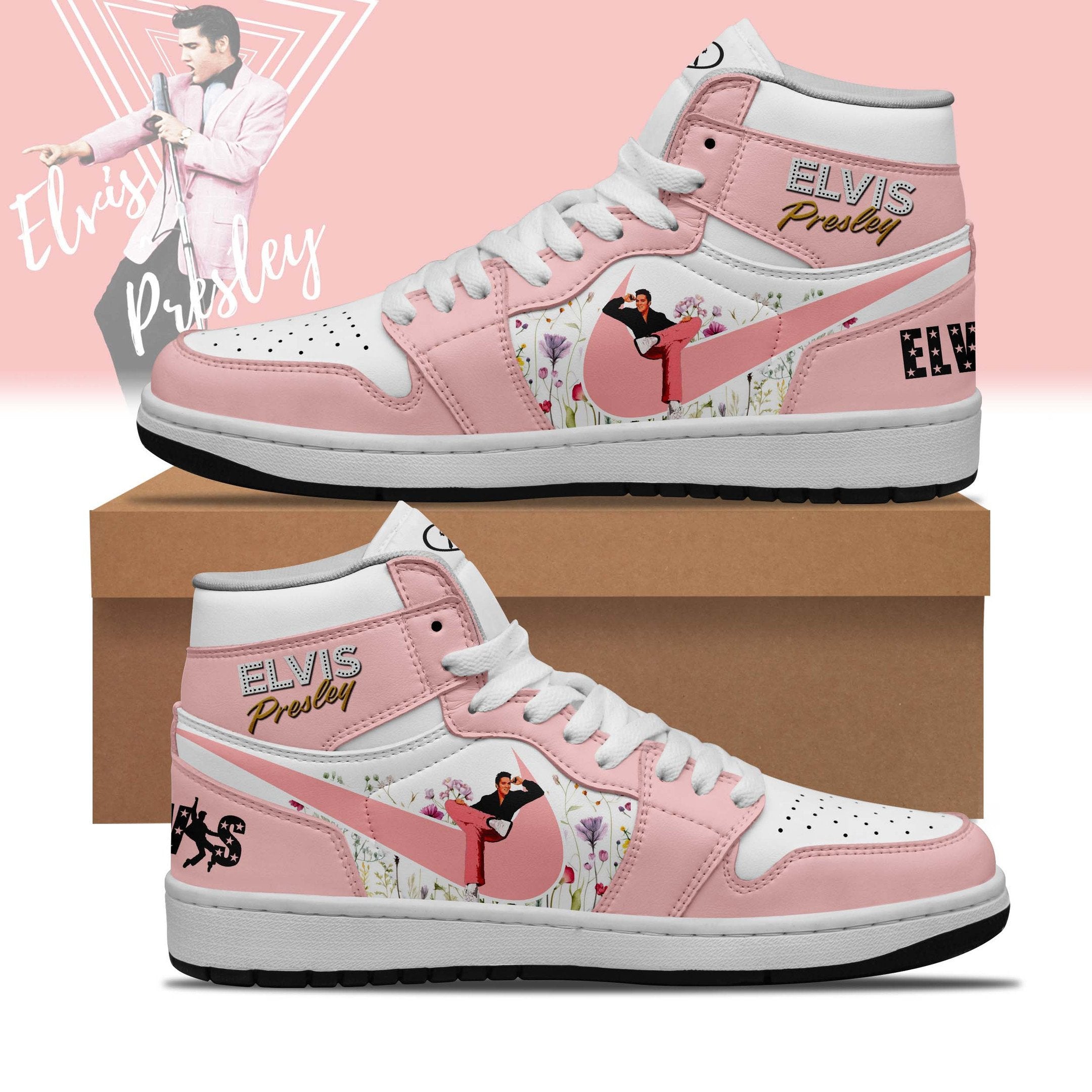 Ideafootwear Elvis Presley AJ1 High Sneakers Shoes For Men And Women 17