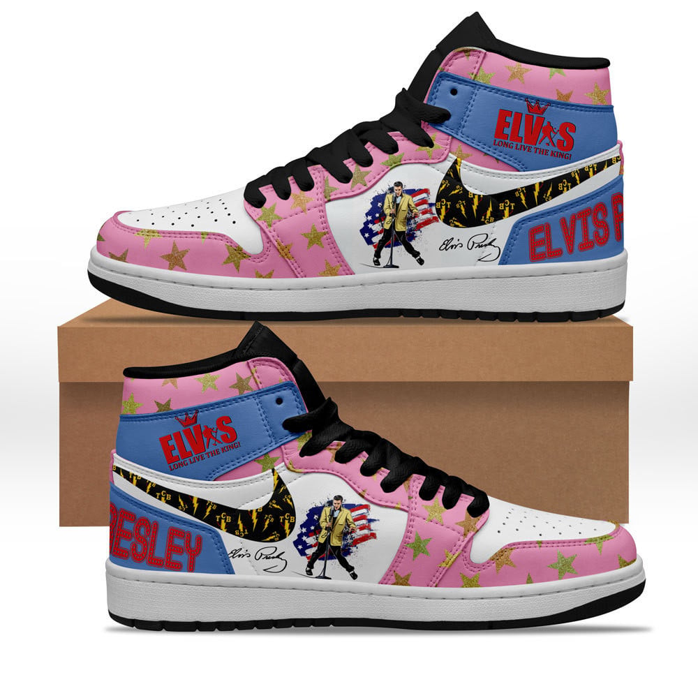 Ideafootwear Elvis Presley AJ1 High Sneakers Shoes For Men And Women 16