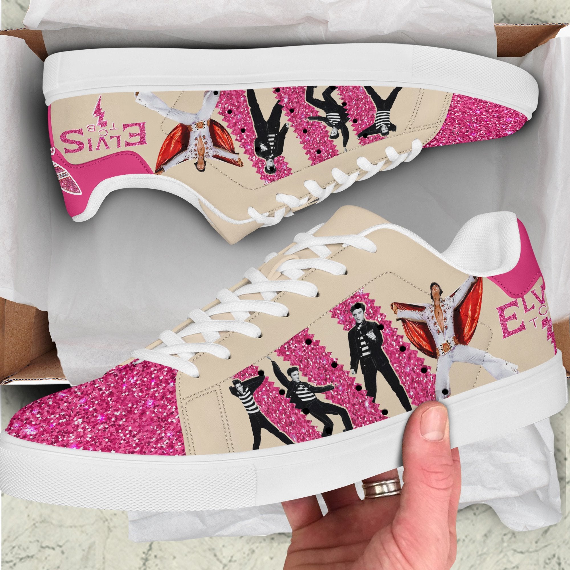 Ideafootwear Elvis Presley Skate Stan Shoes Sneakes For Men And Women 13