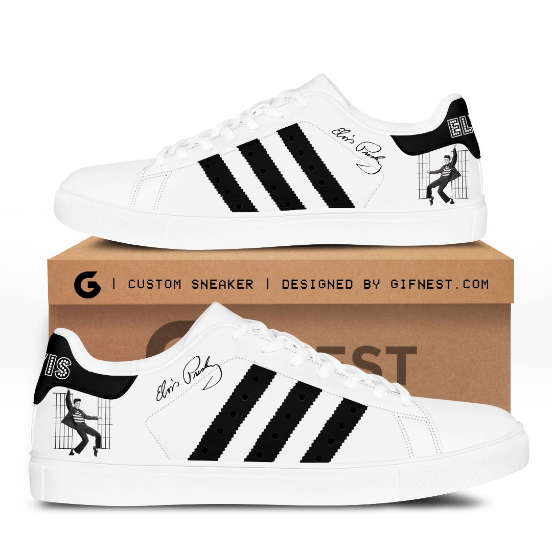 Ideafootwear Elvis Presley Skate Stan Shoes Sneakes For Men And Women 12